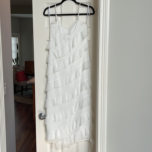 Lulu’s White Midi Ruffle Dress - Picture 7 of 12